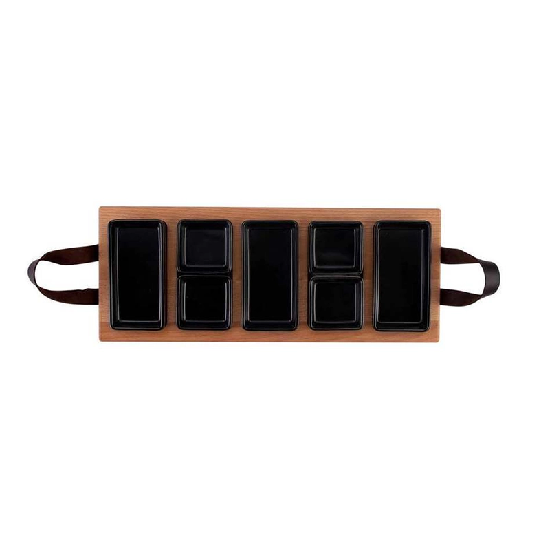 GRLLR <span>Get Together</span> Food Tray Extra Large | Black